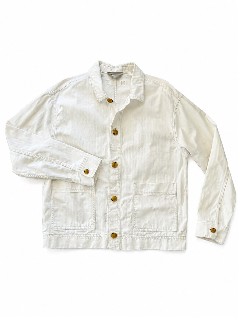 Everlane Men’s Organic Cotton Utility Jacket Off White Size M